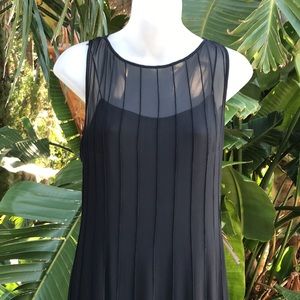 Teri Jon sheer silk two piece dress and slipdress